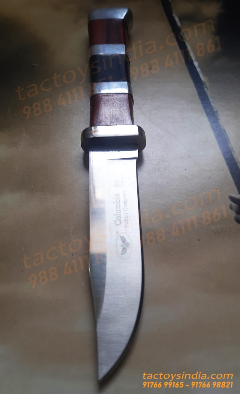 Columbia-B020-Simple-Classic-Knife-12 Columbia B020 Simple Classic Knife / 440c Steel / Made like a Gun / Travelers Special Pocket Size / Full tang / Unique Red, Black wood n SS handle Tactoysindia.com