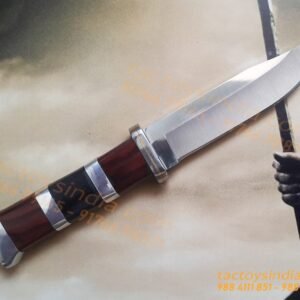 Columbia B020 Simple Classic Knife / 440c Steel / Made like a Gun / Travelers Special Pocket Size / Full tang / Unique Red, Black wood n SS handle Tactoysindia.com