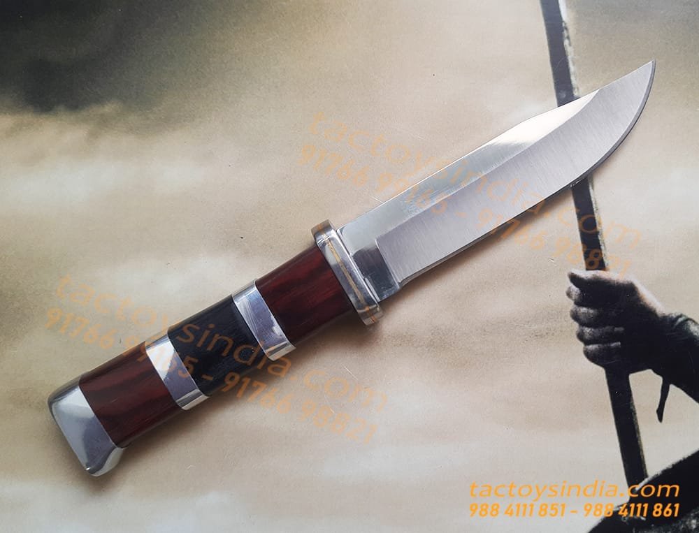 Columbia-B020-Simple-Classic-Knife-2 Columbia B020 Simple Classic Knife / 440c Steel / Made like a Gun / Travelers Special Pocket Size / Full tang / Unique Red, Black wood n SS handle Tactoysindia.com