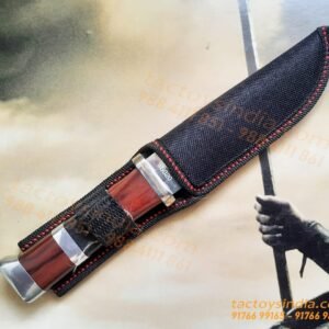 Columbia B020 Simple Classic Knife / 440c Steel / Made like a Gun / Travelers Special Pocket Size / Full tang / Unique Red, Black wood n SS handle Tactoysindia.com