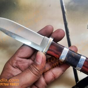 Columbia B020 Simple Classic Knife / 440c Steel / Made like a Gun / Travelers Special Pocket Size / Full tang / Unique Red, Black wood n SS handle Tactoysindia.com
