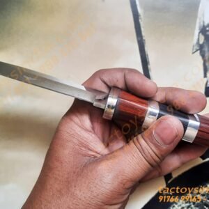 Columbia B020 Simple Classic Knife / 440c Steel / Made like a Gun / Travelers Special Pocket Size / Full tang / Unique Red, Black wood n SS handle Tactoysindia.com