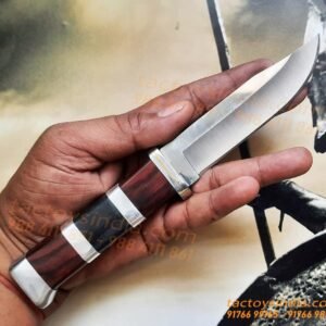 Columbia B020 Simple Classic Knife / 440c Steel / Made like a Gun / Travelers Special Pocket Size / Full tang / Unique Red, Black wood n SS handle Tactoysindia.com