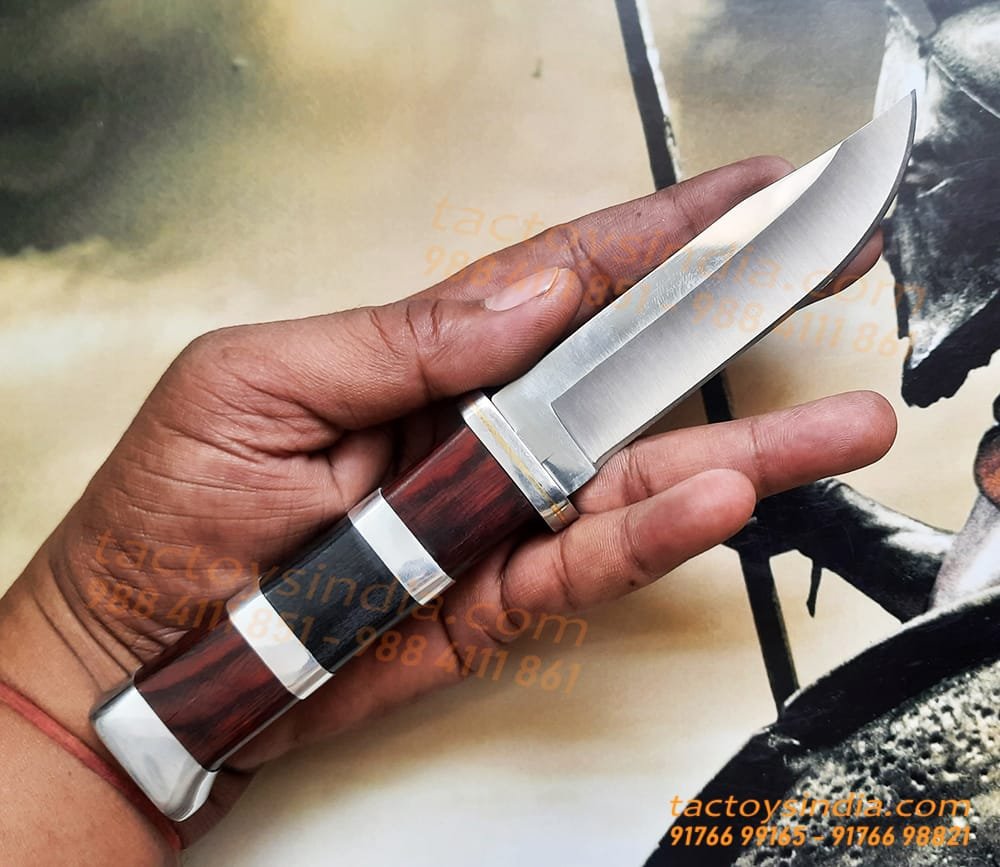 Columbia-B020-Simple-Classic-Knife-9 Columbia B020 Simple Classic Knife / 440c Steel / Made like a Gun / Travelers Special Pocket Size / Full tang / Unique Red, Black wood n SS handle Tactoysindia.com