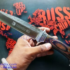 Columbia USA saber-SA42 Deadblade Damascus Finish steel blade(440-c plated,Classic Damascus looks Knife)