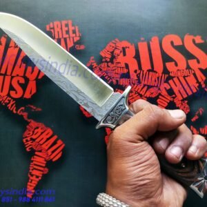 Columbia USA saber-SA42 Deadblade Damascus Finish steel blade(440-c plated,Classic Damascus looks Knife)