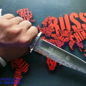 Columbia USA saber-SA42 Deadblade Damascus Finish steel blade(440-c plated,Classic Damascus looks Knife)