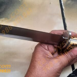 Columbia-SA49-Antique-Deer-Antler-Handle-Scales-Bowie-Knife