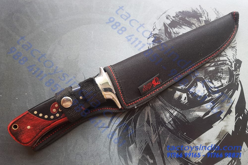 Columbia-SA52-Rare-Red-and-Black-wood-handle-1 Columbia SA52 Rare Red and Black wood handle / Brass insert Lanyard hole / Brass Handle Pins / 440c Knife Blade test161616.tactoysindia.com