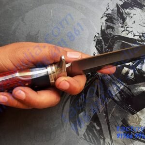 Columbia SA52 Rare Red and Black wood handle / Brass insert Lanyard hole / Brass Handle Pins / 440c Knife Blade test161616.tactoysindia.com