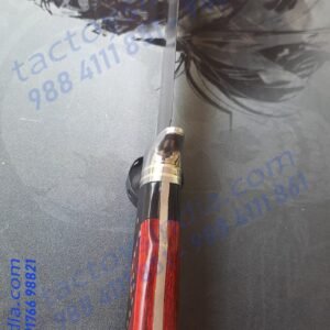 Columbia SA52 Rare Red and Black wood handle / Brass insert Lanyard hole / Brass Handle Pins / 440c Knife Blade test161616.tactoysindia.com