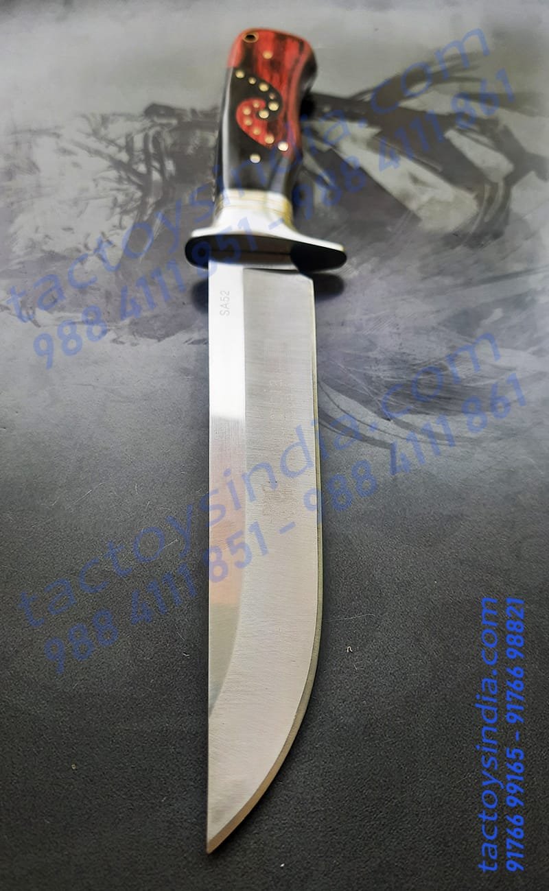 Columbia-SA52-Rare-Red-and-Black-wood-handle-6 Columbia SA52 Rare Red and Black wood handle / Brass insert Lanyard hole / Brass Handle Pins / 440c Knife Blade test161616.tactoysindia.com