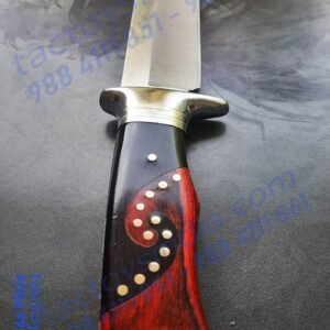 Columbia SA52 Rare Red and Black wood handle / Brass insert Lanyard hole / Brass Handle Pins / 440c Knife Blade test161616.tactoysindia.com