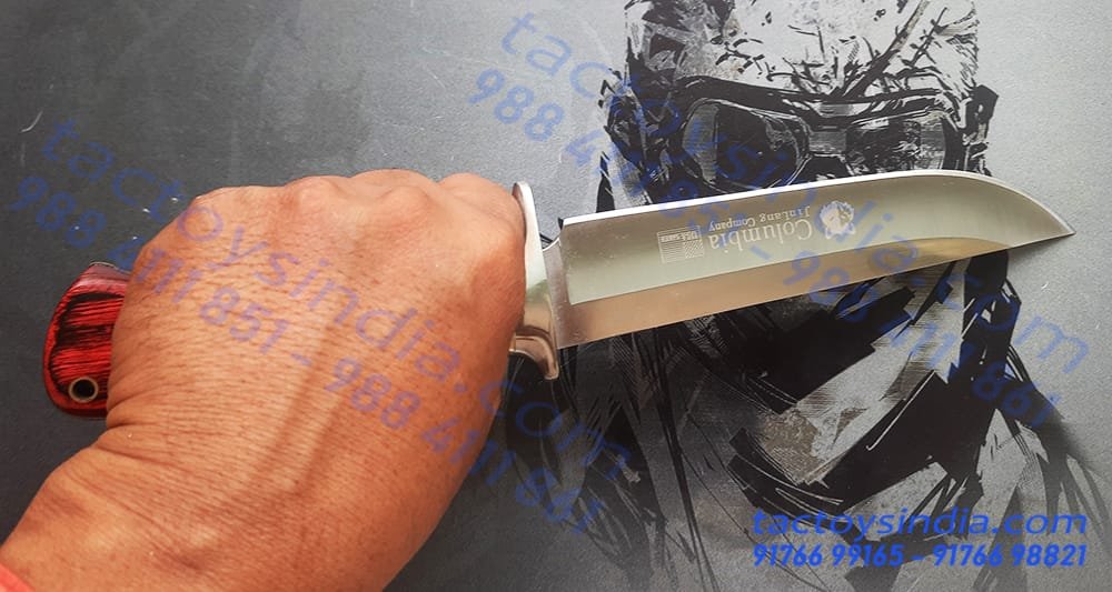 Columbia-SA52-Rare-Red-and-Black-wood-handle-8 Columbia SA52 Rare Red and Black wood handle / Brass insert Lanyard hole / Brass Handle Pins / 440c Knife Blade test161616.tactoysindia.com