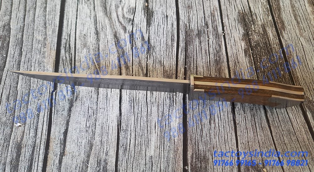 Columbia XF66 Classical Vintage desing full tang knife blade / 330c tempered Knife / Engraved Stainless Steel And Hardwood handle Survival knife Tactoys India