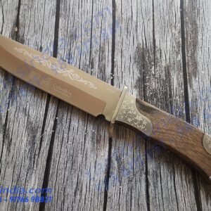 Columbia XF66 Classical Vintage desing full tang knife blade / 330c tempered Knife / Engraved Stainless Steel And Hardwood handle Survival knife Tactoys India