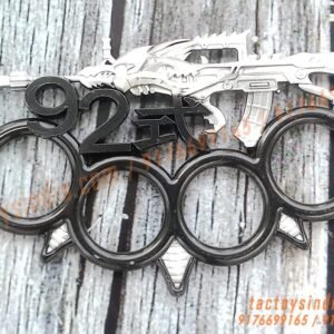 92-Dragon-Inspired-Assault-Rifle-Black-And-Silver-Colour-Spiked-Melee-Knuckle-Duster-Punch