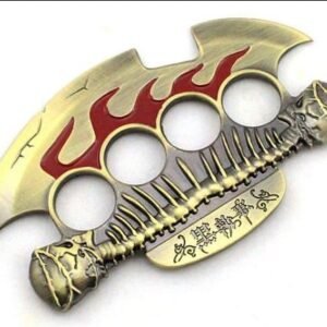 Antique-Spiked-Saw-Blade-Copper-Colour-Thick-Metal-knuckleduster–-knuckles-knucks-knucklering-knuck-knucksale