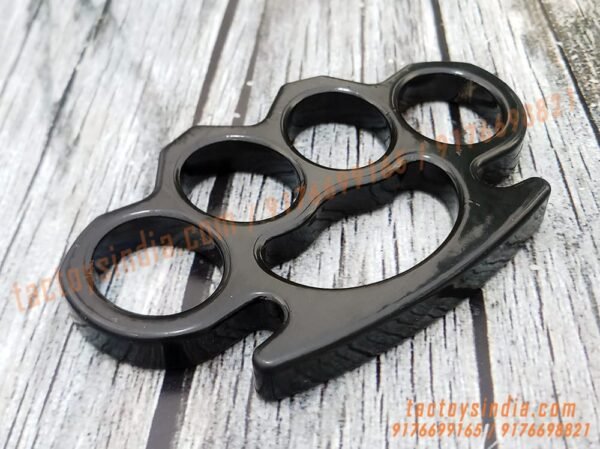 Black-Heavy-Duty-Thick-Knuckle-Duster-for-Travellers-Riders-Self-Defence-Mens-Tool