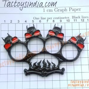 Black-Vampire-Sharp-Devil-Toothed-Fist-Knuckle-Duster-Sturdy-Close-Combat-Melee-Weapon-India
