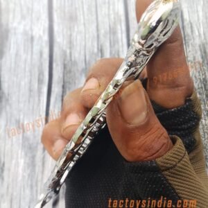 Chrome-Skull-Spine-Knucks-Skull-Breaker-Piercer-Large-Size-Rings-Army-Fight-Punch