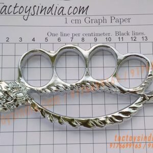 Chrome-Skull-Spine-Knucks-Skull-Breaker-Piercer-Large-Size-Rings-Army-Fight-Punch