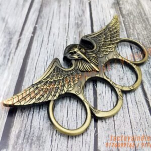 Copper-Hawk-with-Big-Open-Wings-Knuckle-Duster-Large-Finger-Rings-Vintage-Themed-punch-India