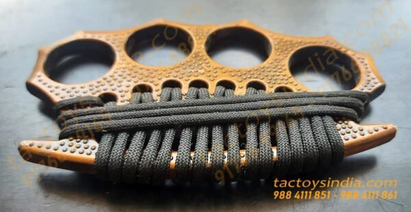 Copper Solid Cord Braided 4 Fingers Self Defence Army Type Knuckles Outdoor activities Knuckle Duster Minimalist pocket Tool Tactoys India