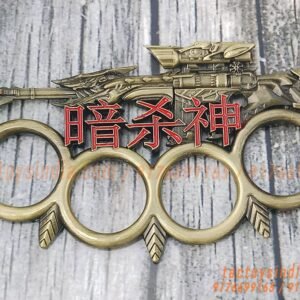 Sniper-Rifle-Chinese-Text-Knucks-Copper-Colour-Latest-Design-Fist-Knuckle-Duster-Fighter