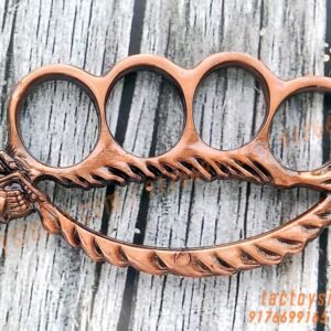 Vintage-Copper-Colour-Skull-Spine-Knucks-Skull-Breaker-Piercer-Large-Size-Rings-Army-Fight-Punch