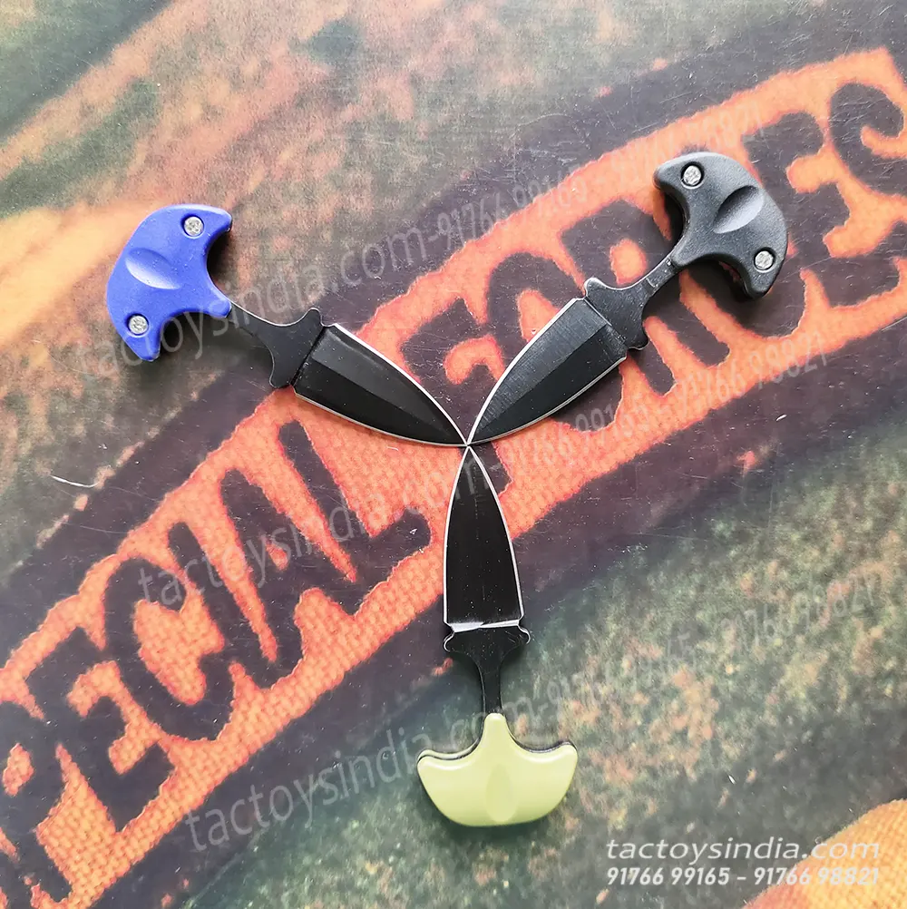 ABKT Combat Ready Worlds Smallest Ninja Push Dagger Pendant Neck Knife Multicolor