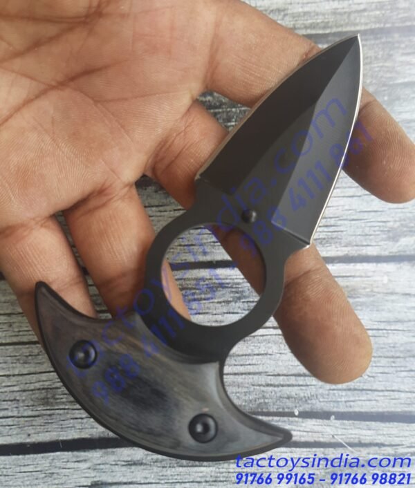 Push Dagger Neck Knife defence Pendant With Quick release ABS Fibre Sheath and Adjustable Ball Chain by Tactoys India