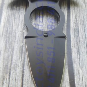 Push Dagger Neck Knife defence Pendant With Quick release ABS Fibre Sheath and Adjustable Ball Chain by Tactoys India