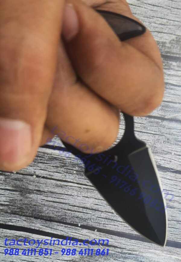 Push Dagger Neck Knife defence Pendant With Quick release ABS Fibre Sheath and Adjustable Ball Chain by Tactoys India